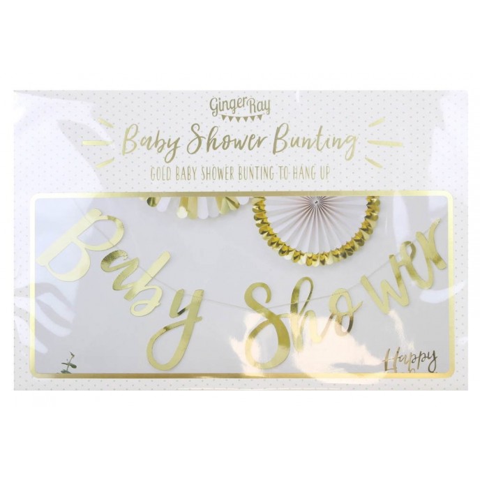 Baby Shower Banner Gold Baby Shower Banner Gold