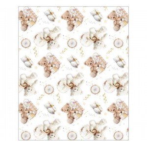 Wrapping Paper Sheet Neutral Bears