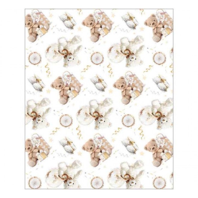 Wrapping Paper Sheet Neutral Bears