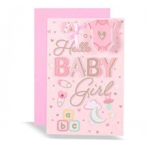 Card Hello Baby Girl
