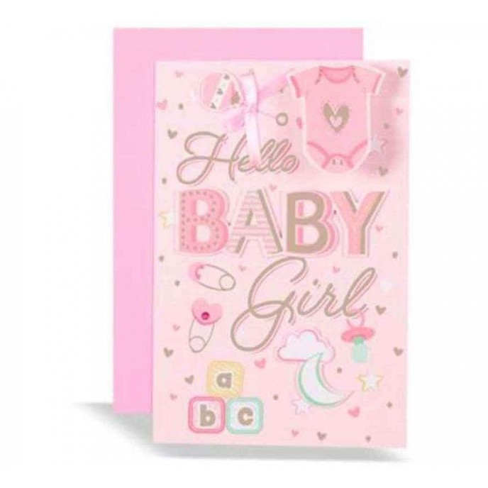 Card Hello Baby Girl