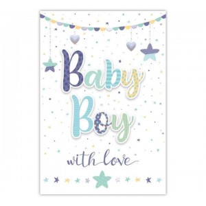Card Welcome to the World Baby Boy