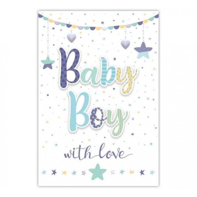 Card Welcome to the World Baby Boy