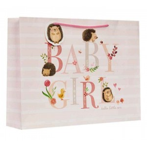 Gift Bag Xlarge Shopper Hedgehog Baby Girl