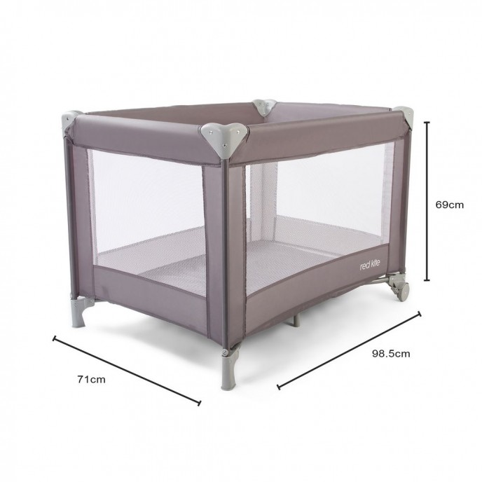 Red Kite Travel Cot Sleep Tight Grey Red Kite Travel Cot Sleep Tight Grey