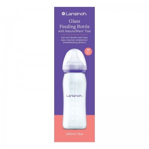 Lansinoh Feeding Bottle 240ml Glass