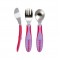 Vital Baby Metal Big Kid Cutlery Set Fizz Pink 