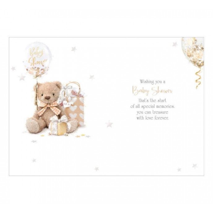 Card Baby Shower Bear Card Baby Shower Bear