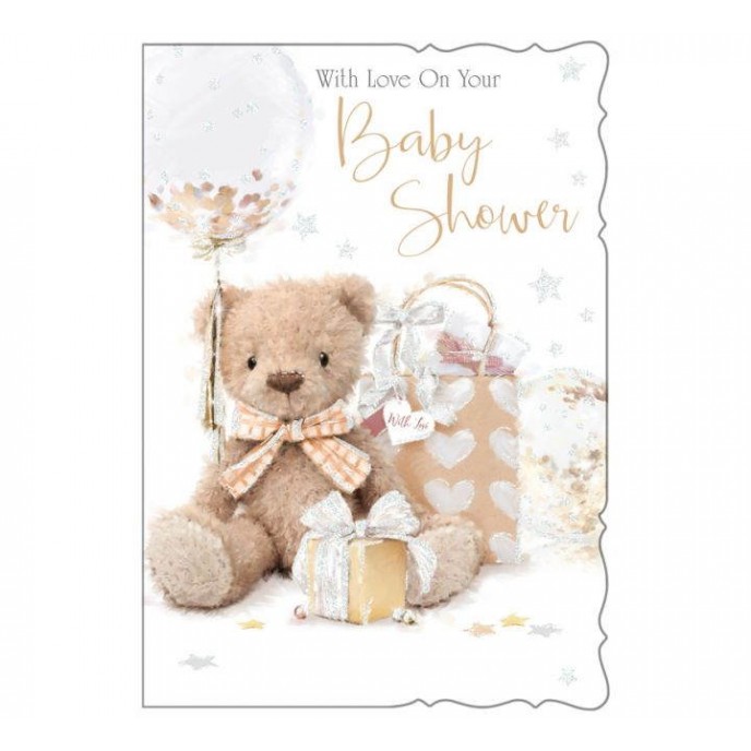 Card Baby Shower Bear Card Baby Shower Bear