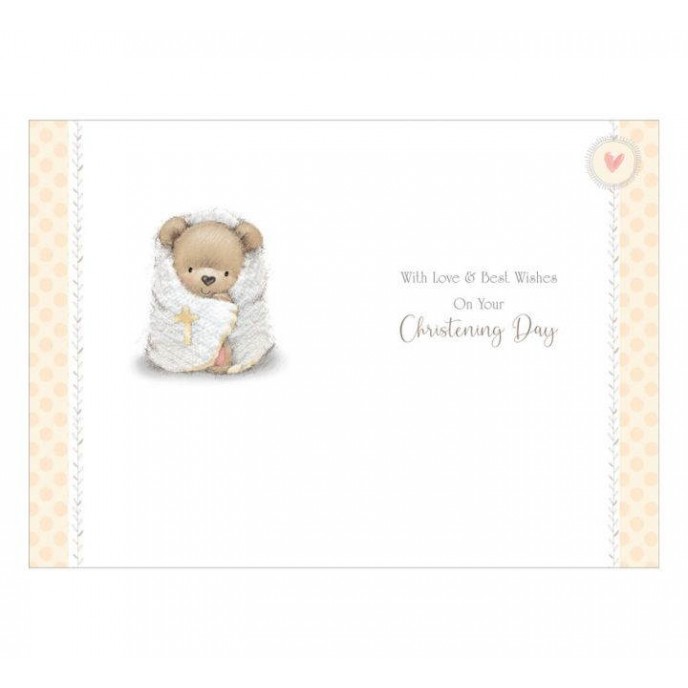 Card Christening Day Bear