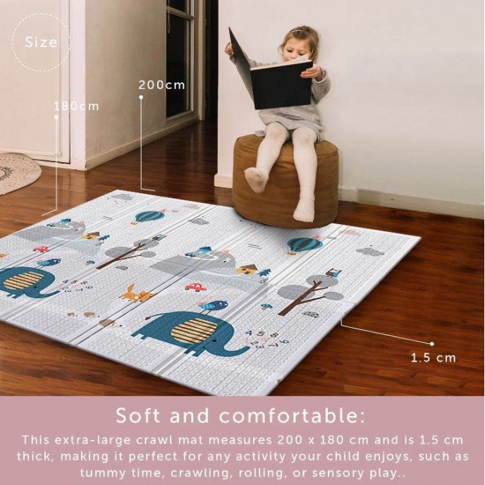 Baby Elegance Foldable Crawling Playmat 