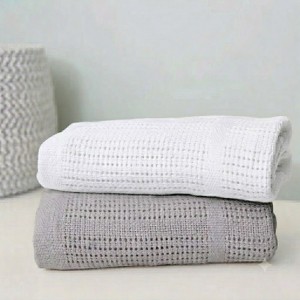 Baby Elegance Cellular Blanket 2pk Grey White