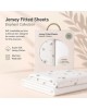 Baby Elegance Fitted Sheets Crib 2pk Elephants Baby Elegance Fitted Sheets Crib 2pk Elephants