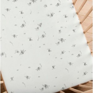 Baby Elegance Fitted Sheets Cot 2pk 60x120cm Elephants