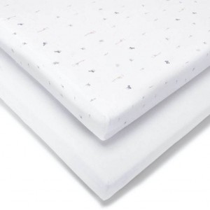 Baby Elegance Fitted Sheets Travel Cot/Co-Sleeper 2pk Safari Baby Elegance Fitted Sheets Travel Cot/Co-Sleeper 2pk Safari