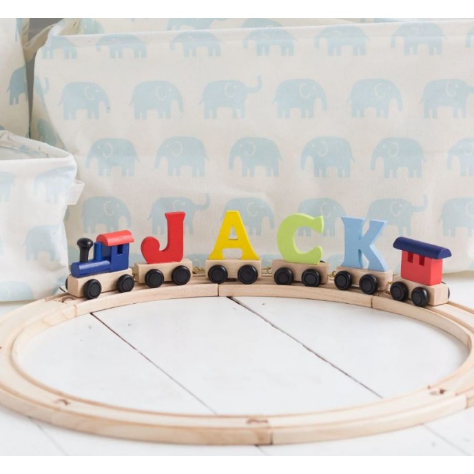 Wooden Train Names - natural or coloured