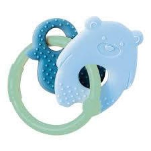 Nattou Silicon Teether Bear and Duck Green Nattou Silicon Teether Bear and Duck Green