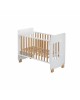 Interbaby Cot Star White with Natural 