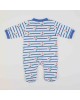 Babygrow Organic Cotton Blue Striped Flower 0m