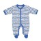Babygrow Organic Cotton Blue Striped Flower 0m