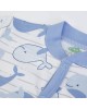 Babygrow Organic Cotton Blue Whale 1m