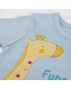 Babygrow Organic Cotton Funny Safari Blue 1m