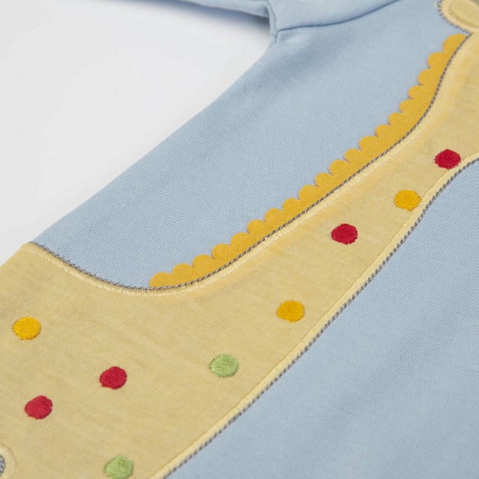 Babygrow Organic Cotton Funny Safari Blue 1m Babygrow Organic Cotton Funny Safari Blue 1m