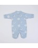 Babygrow Cotton Light Blue Elephant 0m