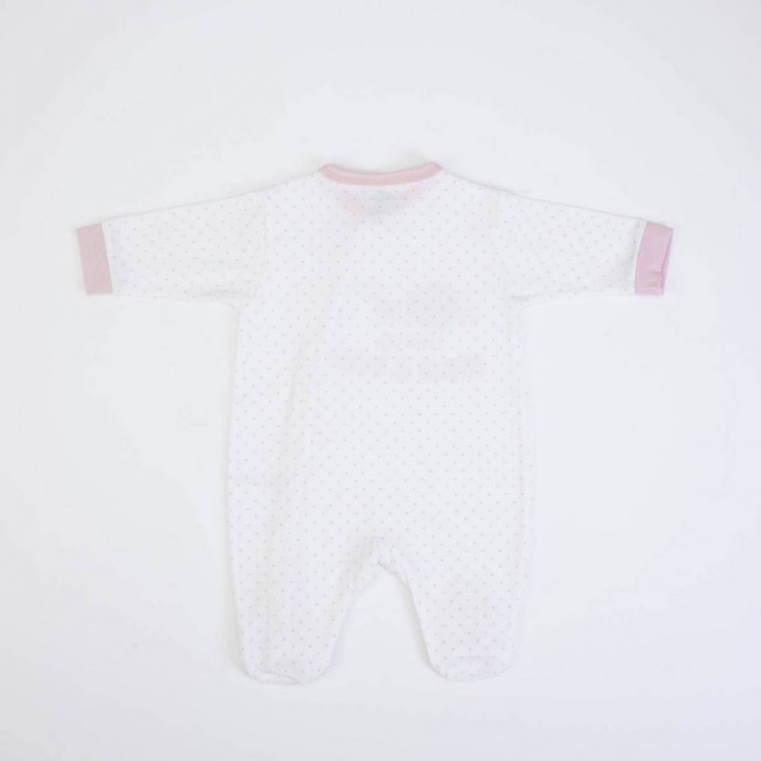 Babygrow Cotton Pink Trim Love You Mum & Dad 1m Babygrow Cotton Pink Trim Love You Mum & Dad 1m