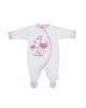 Babygrow Cotton Pink Trim Flamazing 0m