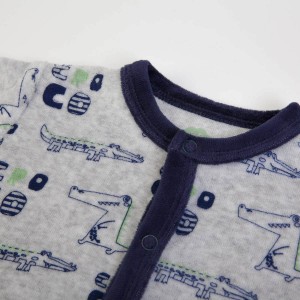 Babygrow Velour Navy Croc 0m Babygrow Velour Navy Croc 0m