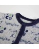 Babygrow Velour Navy Croc 0m