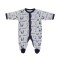Babygrow Velour Navy Croc 0m