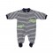 Babygrow Velour Navy Stripe Croc 1m Babygrow Velour Navy Stripe Croc 1m