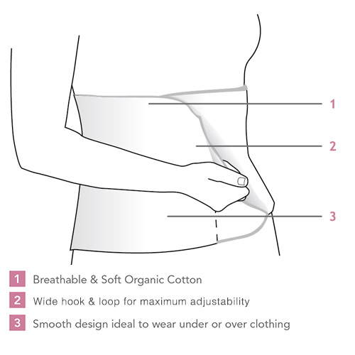 Carriwell Post-birth Belly Binder Black S/M Carriwell Post-birth Belly Binder Black S/M