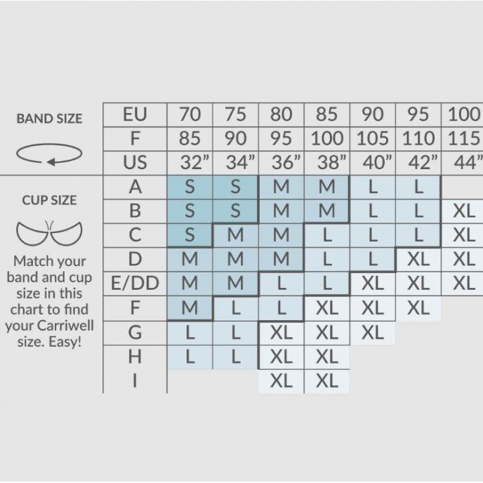 Carriwell Nursing Bra Original White Xlarge