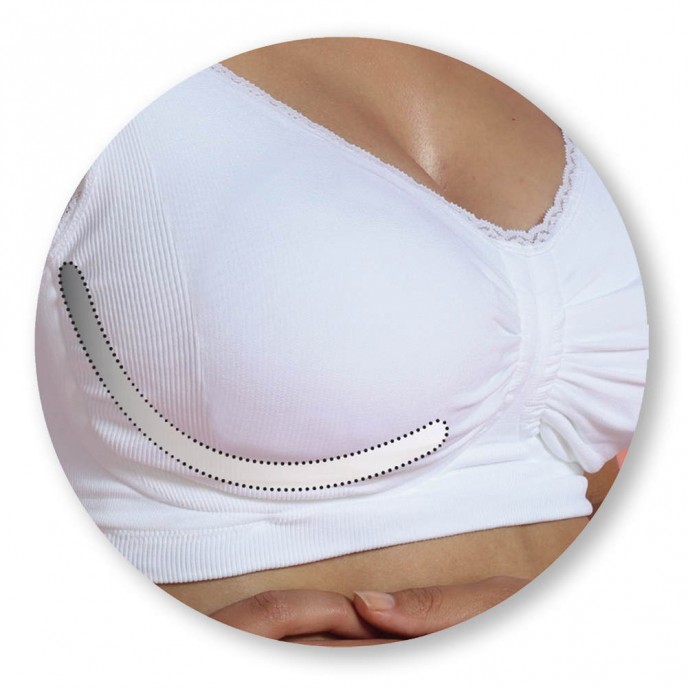 Carriwell Nursing Bra with Carri-Gel White Medium