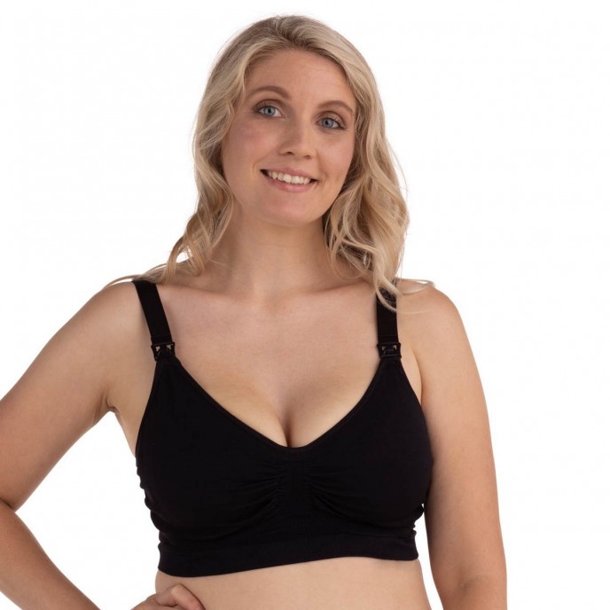 Carriwell Nursing Bra with Carri-Gel Black Medium