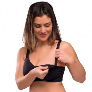 Carriwell Nursing Bra Padded Black Small Carriwell Nursing Bra Padded Black Small