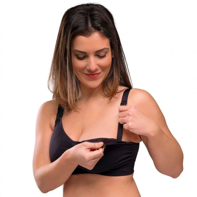 Carriwell Nursing Bra Padded Black Small