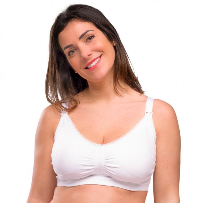 Carriwell Nursing Bra Padded with Carri-Gel White Medium