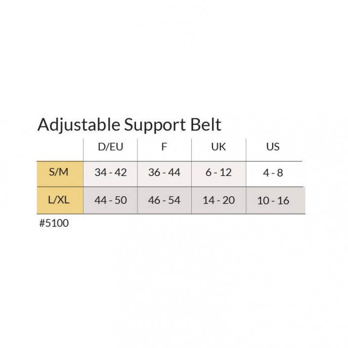 Carriwell Support Belt Adjustable White S/M