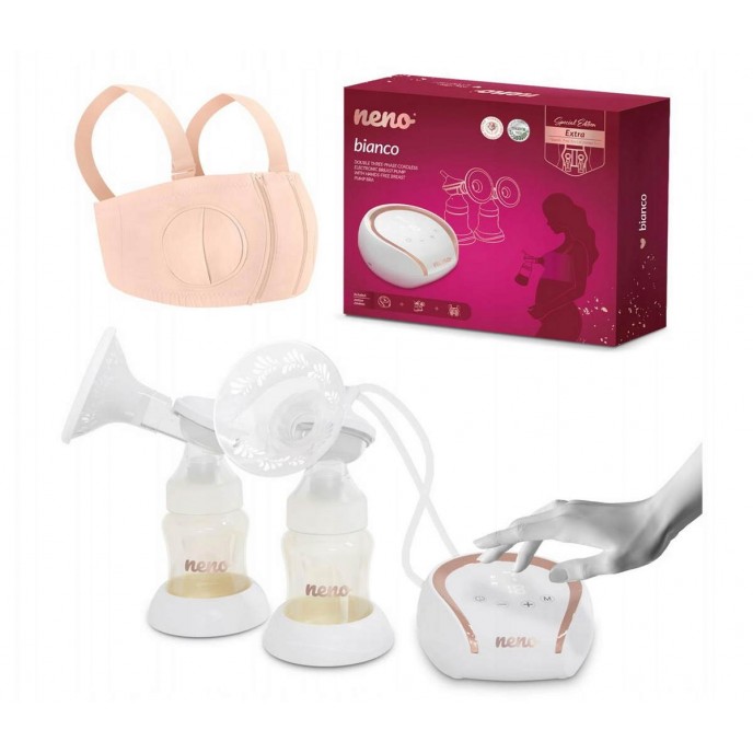 Neno Breast Pump Wireless Double Bianco and Bra Libero