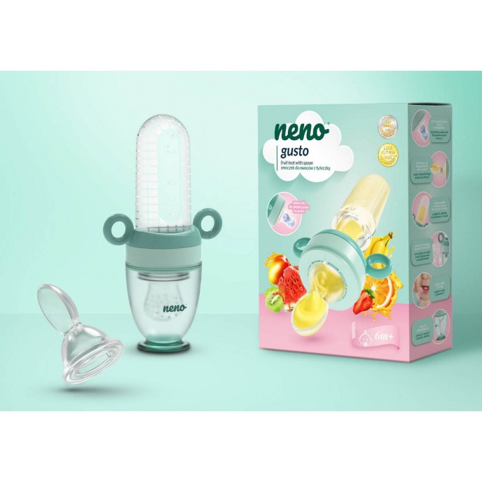 Neno Silicone Food Feeder and Spoon Gusto Neno Silicone Food Feeder and Spoon Gusto