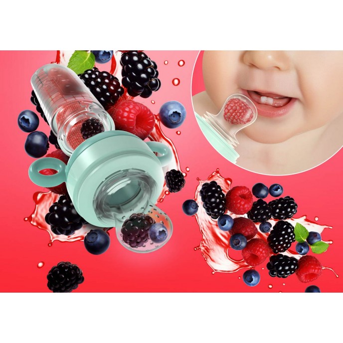 Neno Silicone Food Feeder and Spoon Gusto Neno Silicone Food Feeder and Spoon Gusto
