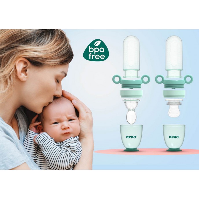 Neno Silicone Food Feeder and Spoon Gusto Neno Silicone Food Feeder and Spoon Gusto