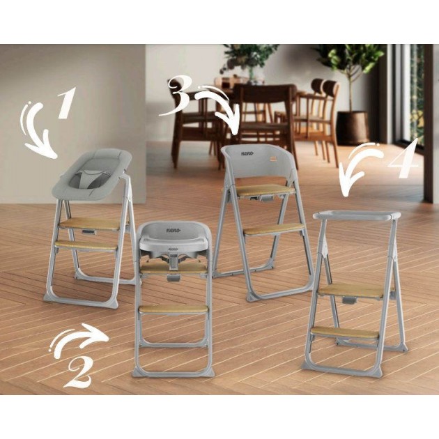 Neno Highchair 4 in 1 Sapori Grey Neno Highchair 4 in 1 Sapori Grey