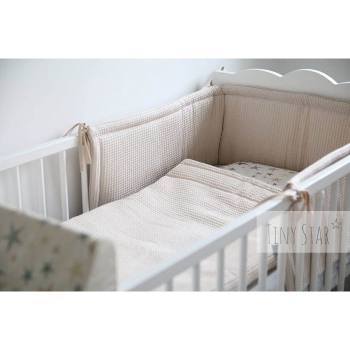 Tiny Star Bed Bumper Beige