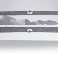 Hauck Sleep n Safe Plus XL Bedrail 150cm Melange Grey