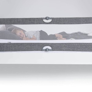 Hauck Sleep n Safe Plus XL Bedrail 150cm Melange Grey Hauck Sleep n Safe Plus XL Bedrail 150cm Melange Grey